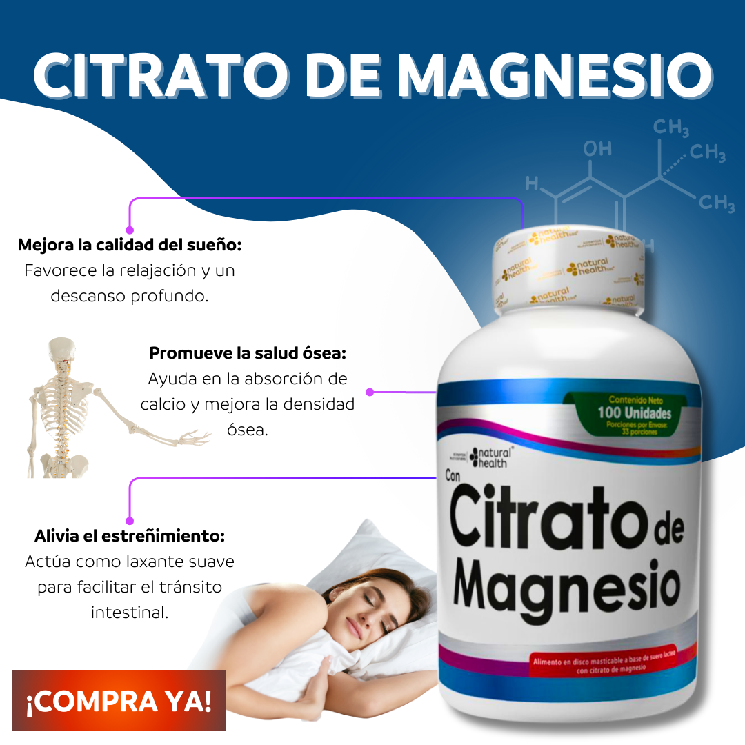 Citrato de magnesio x 100 uds