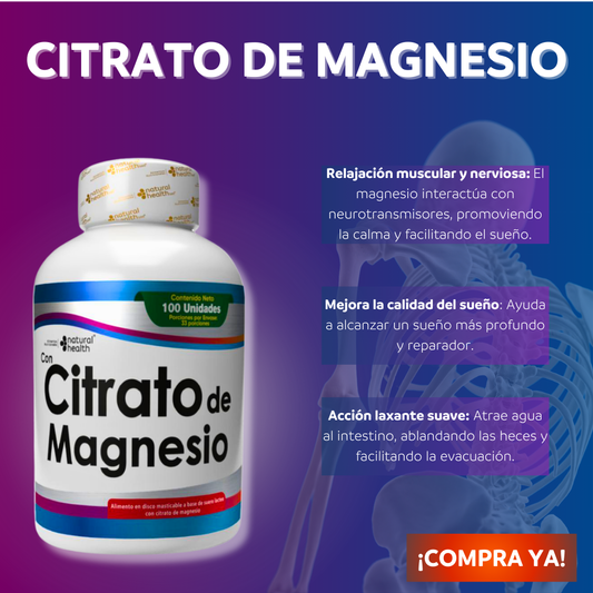 Citrato de magnesio x 100 uds